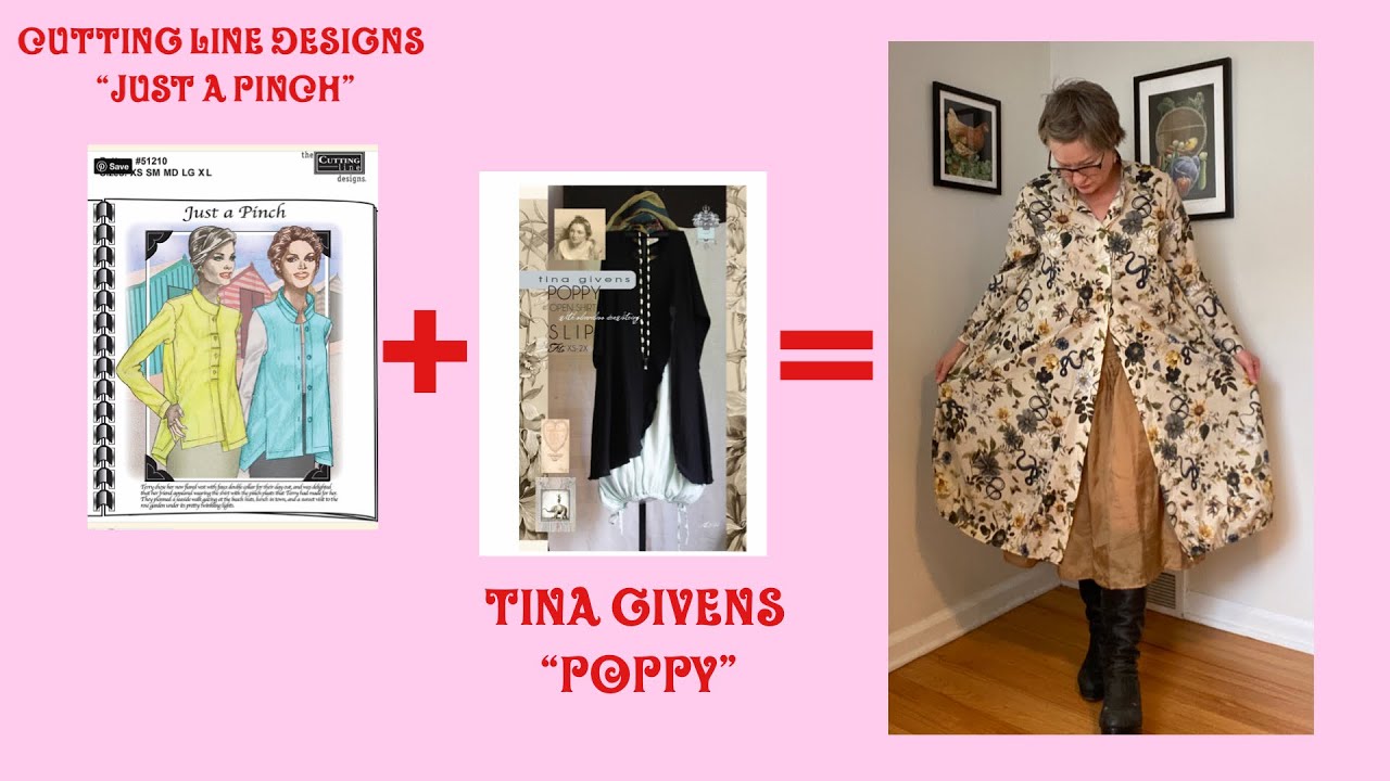 Cutting Line Designs shirt + Tina Givens slip = really cute duster/shirt!