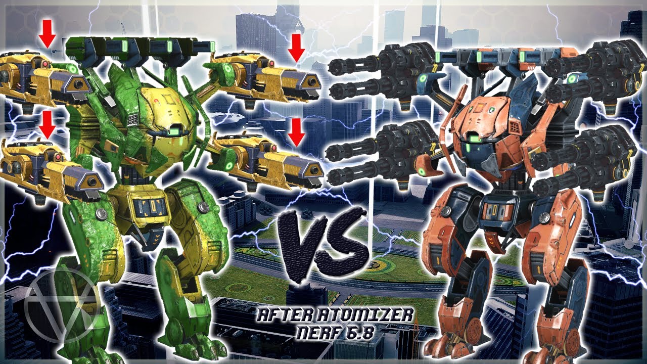 [WR] 🔥 Atomizer (nerfed) VS Punisher T - Mk2 Comparison | War Robots