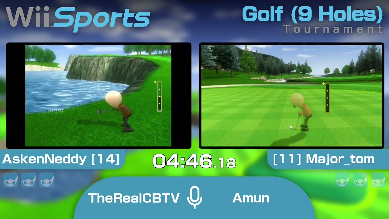 Wii Sports Golf 9 Hole Speed Tournament #3 | Losers Round 2 | [14] AskenNeddy vs. [11] Major_tom