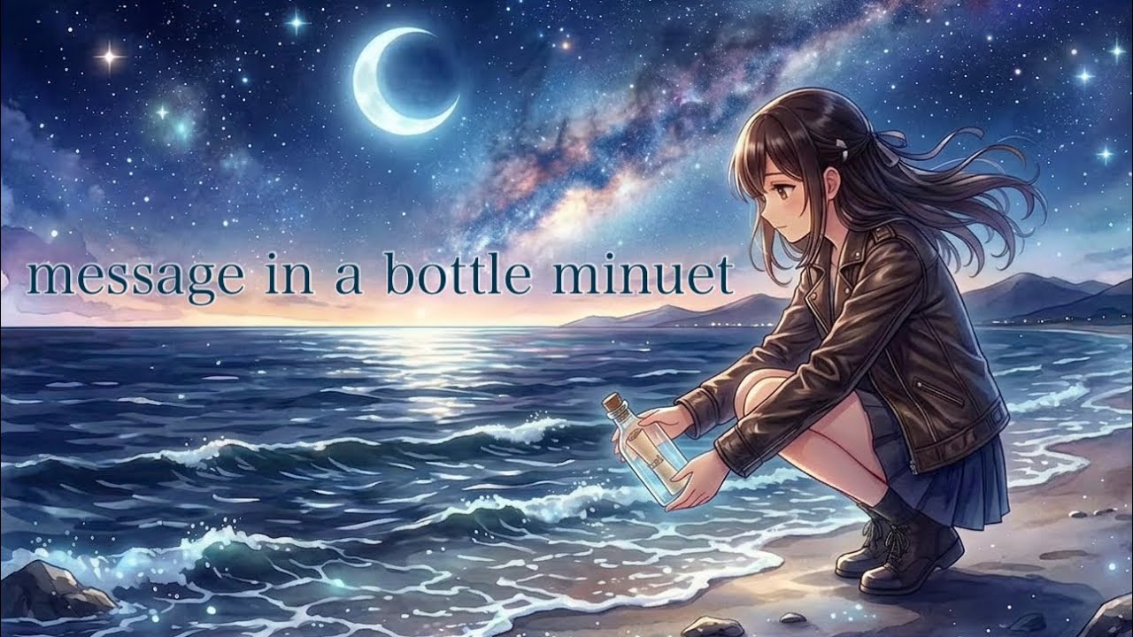 【message in a bottle minuet】【World🌔Mxuxn♪】【月夜に聴きたい希望の歌 lofi/chill系MUSICチャンネル】