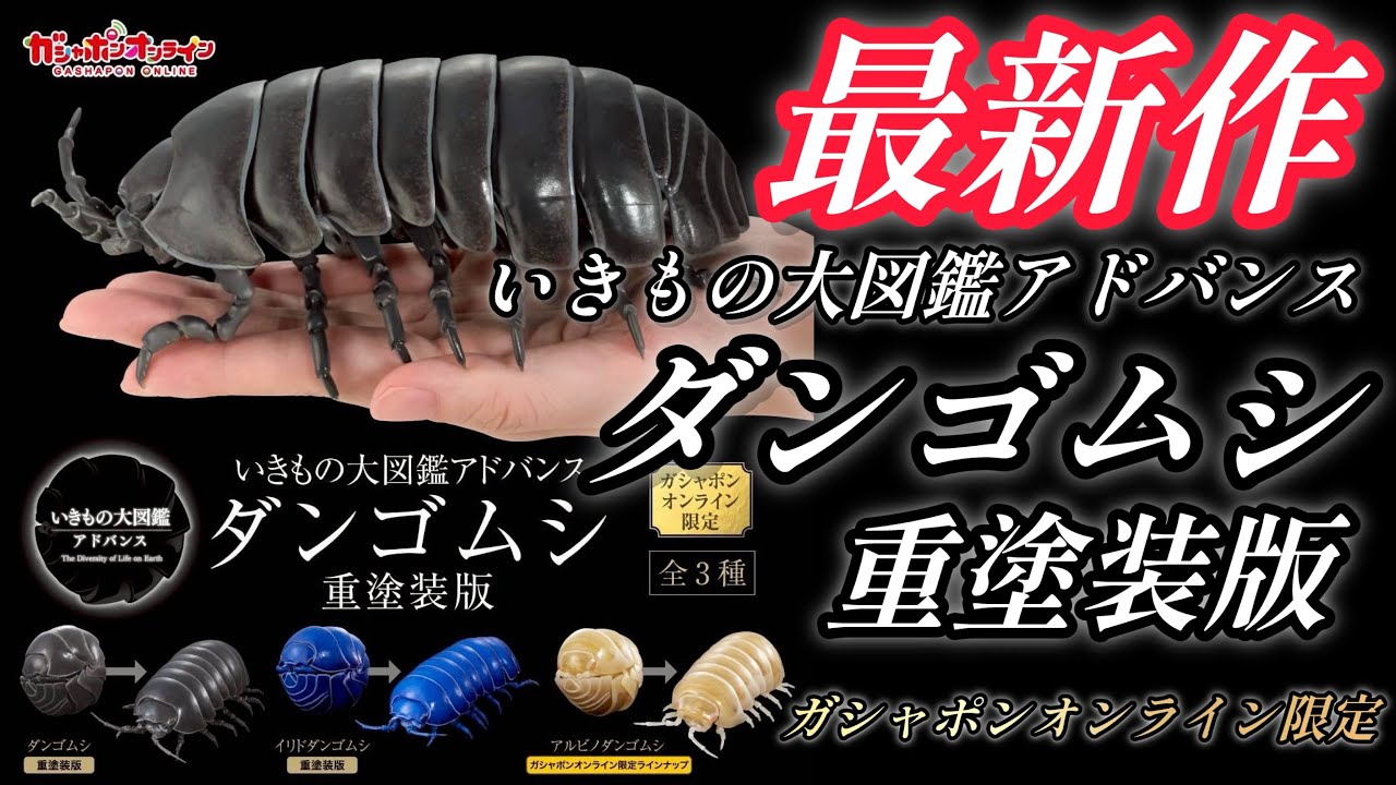 【ガチャガチャ】いきもの大図鑑アドバンス『ダンゴムシ重塗装版』【オンライン限定】コンプリート開封&レビューします。【＠BANDAI】＃capsuletoys 