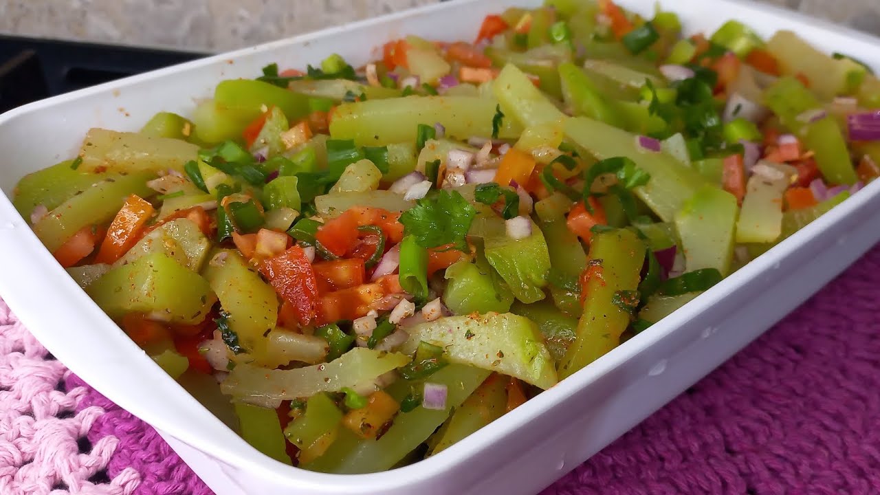 SALADA DE CHUCHU, SIMPLES E MUITO DELICIOSA | DICAS DA VALL 