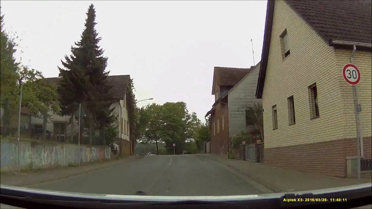 Ortsdurchfahrt im Odenwald/DA: Frankenhausen (NW rein, SO raus)