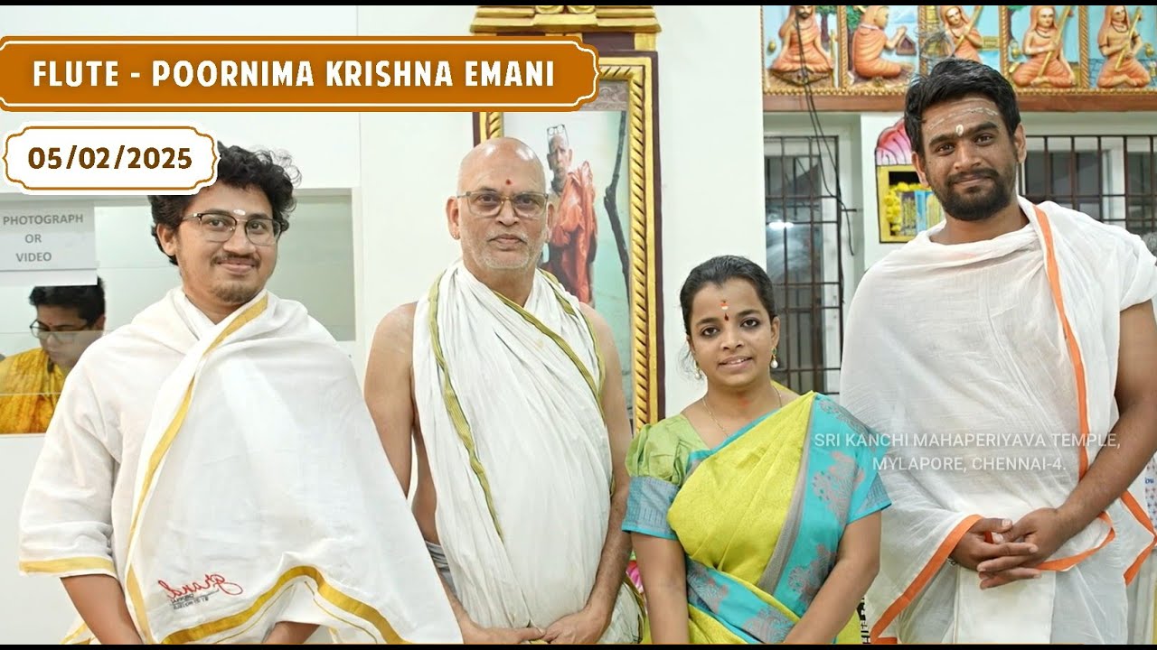 FLUTE   POORNIMA KRISHNA EMANI  | FEB 05  Evening Cultural Program |