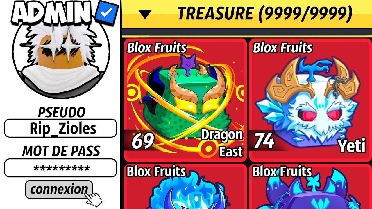 Je NOTE le COMPTES BLOX FRUITS des ABONNES !