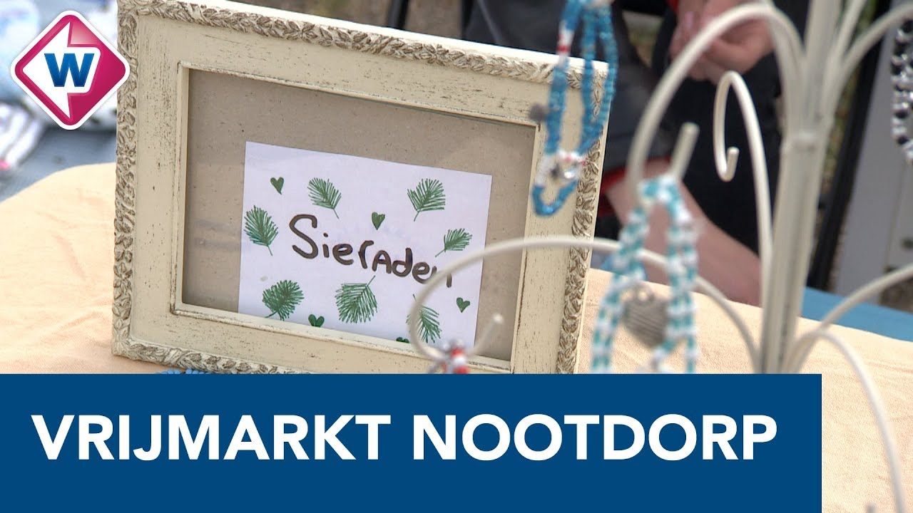 Sierraden verkopen tijdens de Nootdorpse vrijmarkt - OMROEP WEST