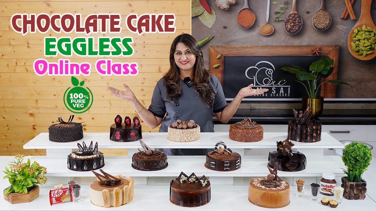 Chocolate Cake Eggless Online Cooking Class ☎️8551 8551 04 ☎️8551 8551 07 By Om Sai Cooking Classes