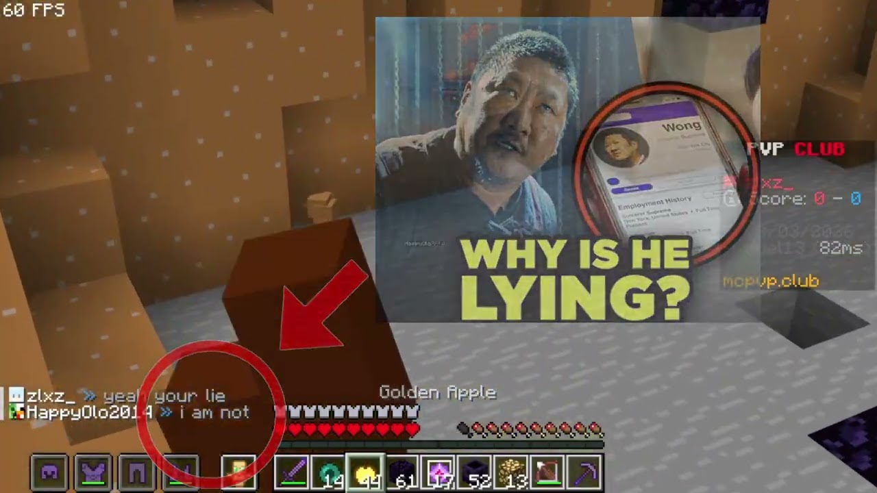 Estaba jugando cpvp y esto paso w