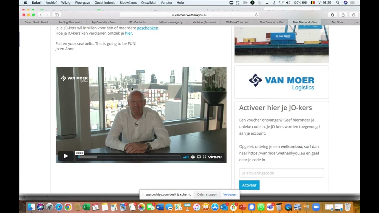 Van Moer Logistics - Blue Diamond Recognition Program