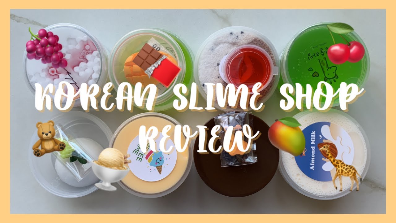 KOREAN SLIME SHOP REVIEW 🍒 ASMR No Talking!