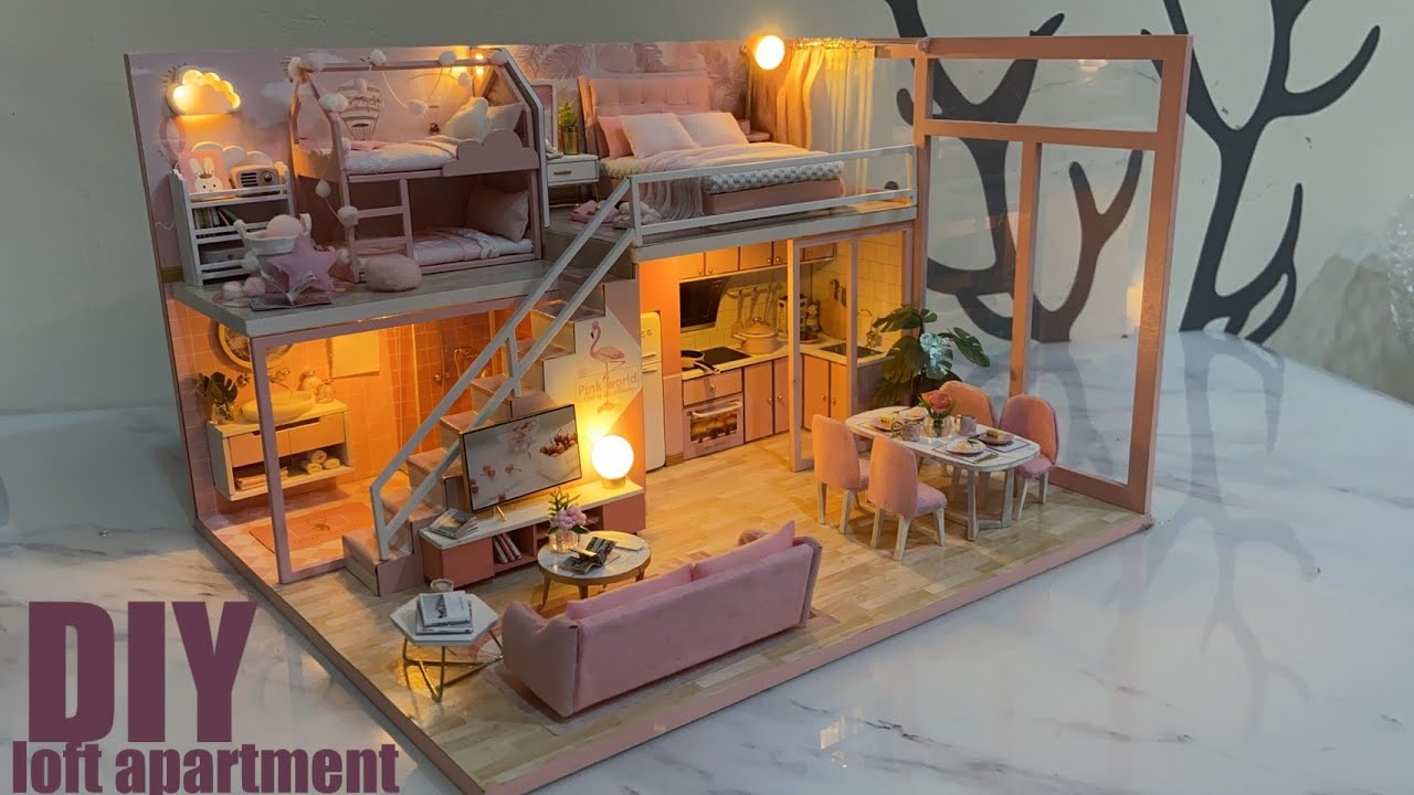 DIY Miniature Dollhouse -Loft apartment -遇見小美好