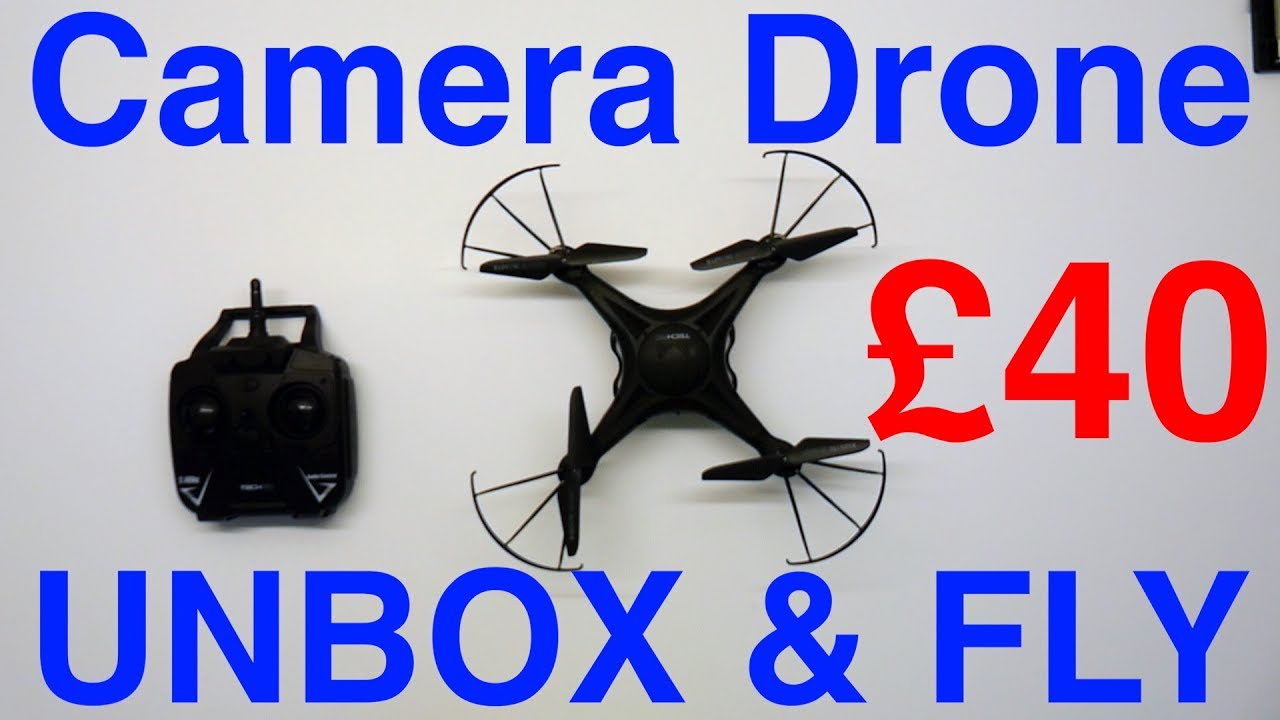 Tech RC Camera Drone Unbox & Fly