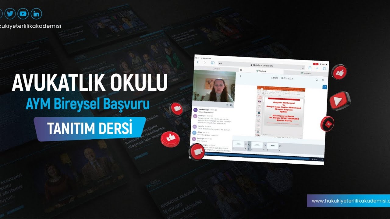 AVUKATLIK OKULU AYM BİREYSEL BAŞVURU TANITIM DERSİ #hukukiyeterlilikakademisi #avukatlıkokulu