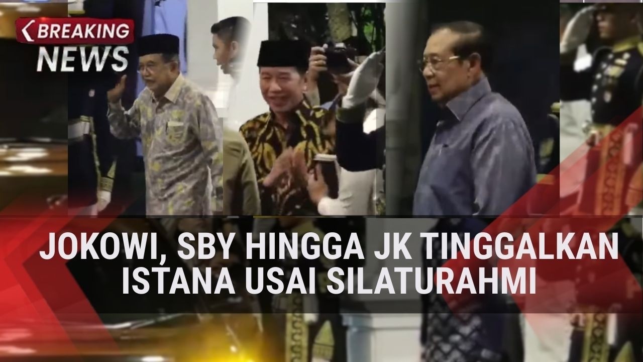Jokowi, SBY hingga JK Tinggalkan Istana usai Silaturahmi