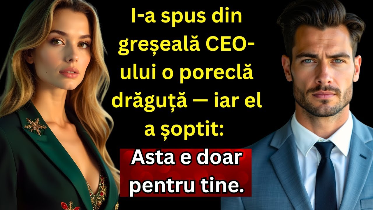 I-a spus din greșeală CEO-ului o poreclă drăguță — iar el a șoptit: „Asta e doar pentru tine.”