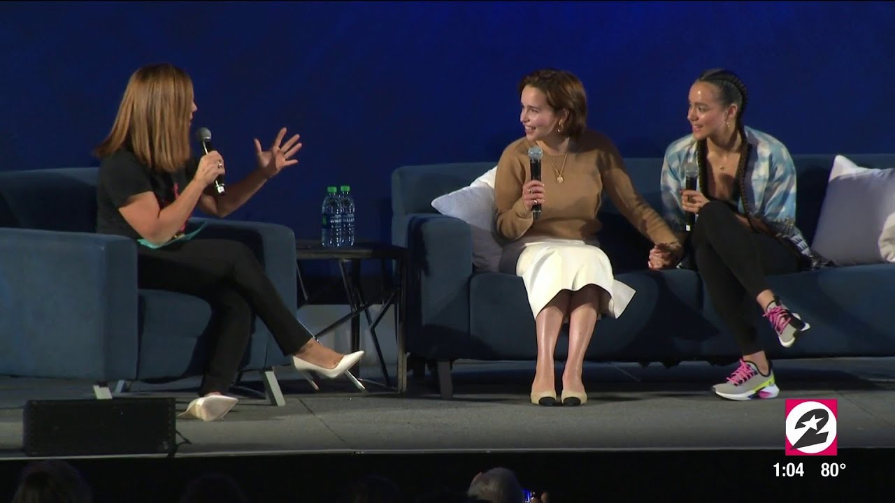 Emilia Clarke & Nathalie Emmanuel on their bond, Beyoncé and what happens behind the scenes at GOT