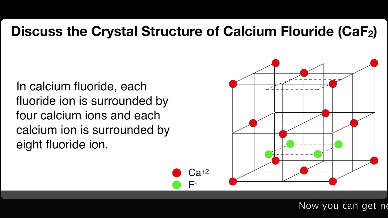 Discuss the crystal Structure of Calcium Fluoride CaF2. | Solid State | Physical Chemistry