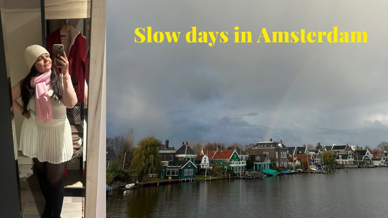 2 Days in Amsterdam | Cozy Travel Vlog : visiting Windmills & Nearby Towns