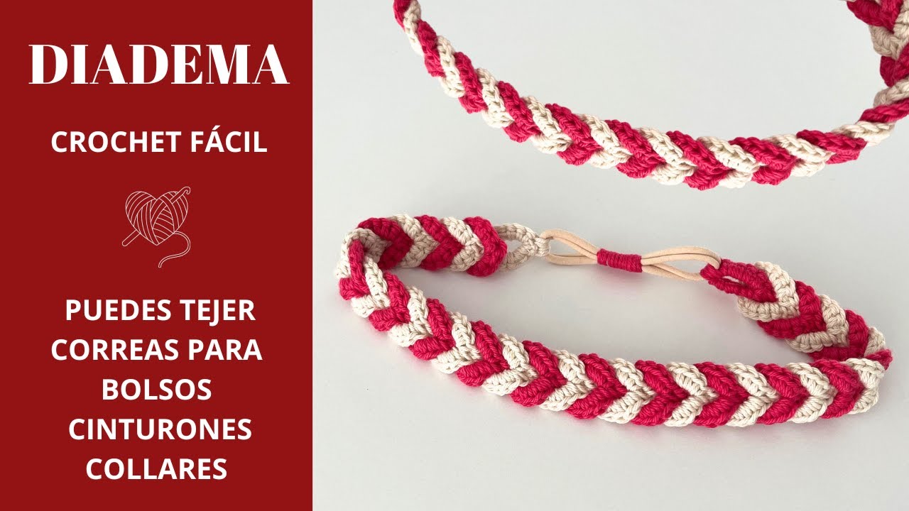 📌 Cómo tejer Diadema a Crochet paso a paso
