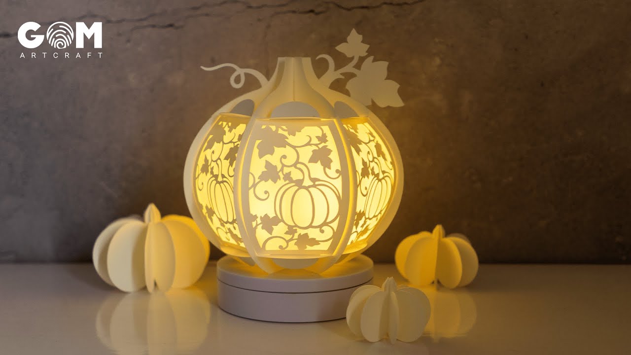 How to make Pumpkin Lantern SVG - Happy Halloween Paper Cut