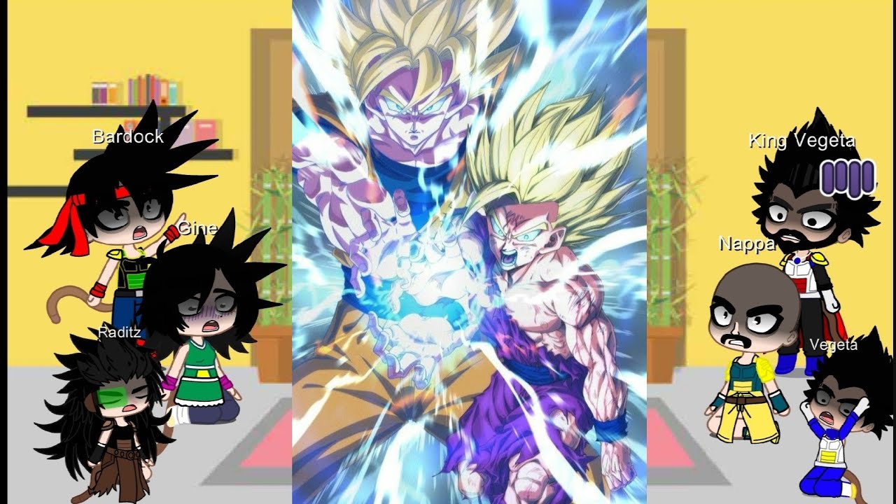 DBZ Saiyans react to Gohan SSJ2 vs Cell (Full Fight)// Gacha React // DBZ reaction
