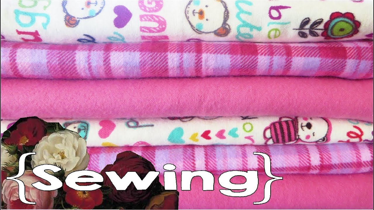 How to Sew Flannel Receiving Blankets