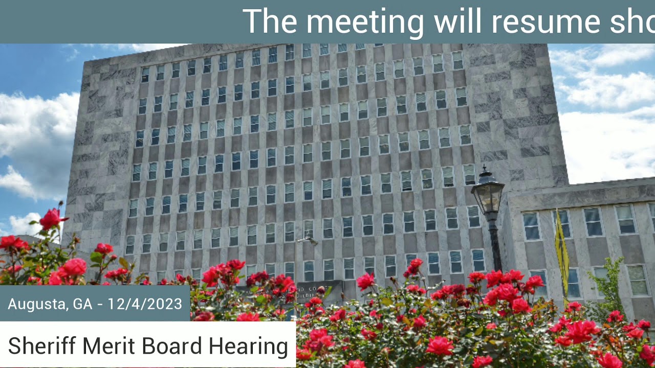 Sheriff Merit Board Hearing