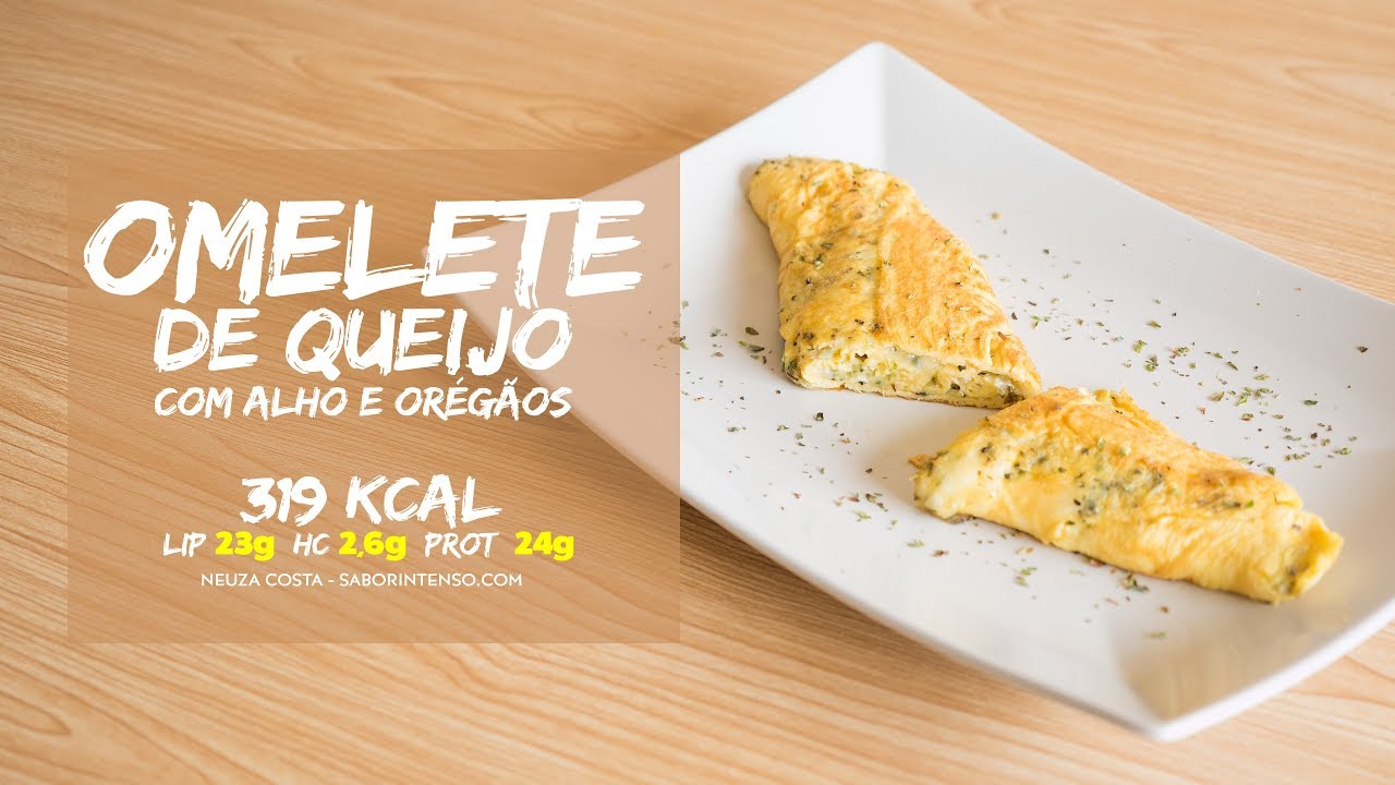 Omelete de Queijo com Alho e Orégãos
