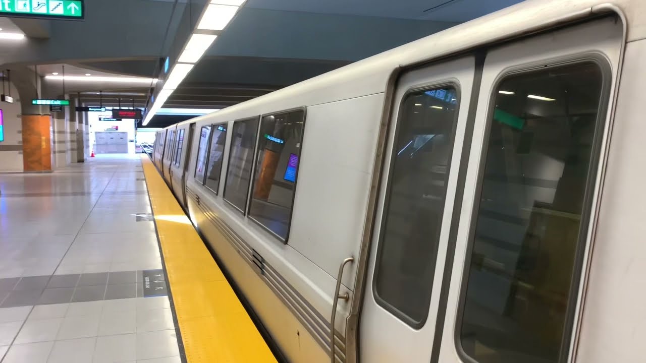 A few BART trains at Milpitas, CA 8/2/21