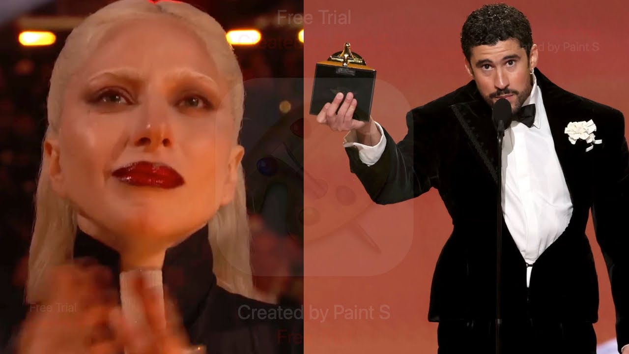 Lady Gaga Reacts To Bad Bunny's AOTY Grammy Win