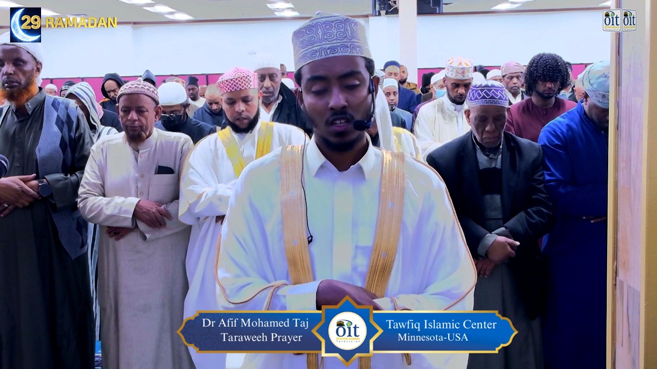 Dr Afif Mohamed- Taj 29th night of Taraweeh at Tawfiq Islamic Center, Minneapolis- MN USA