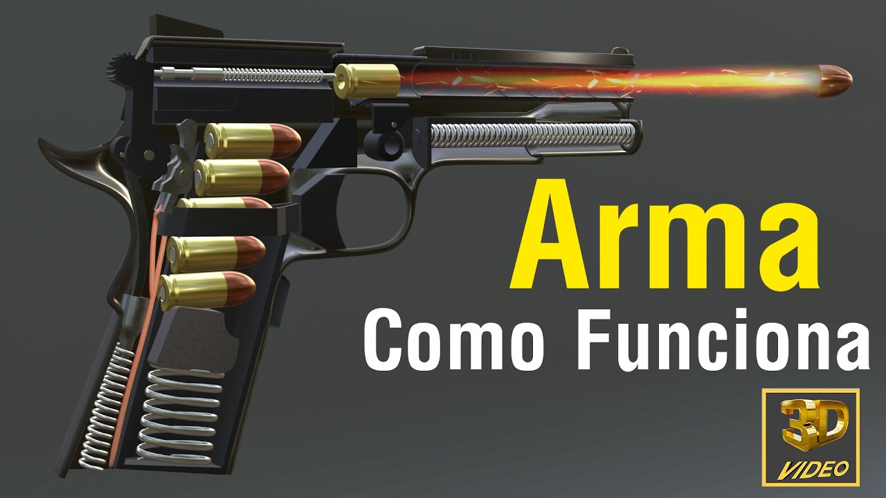 Como funciona uma arma | Entenda com animação 3D