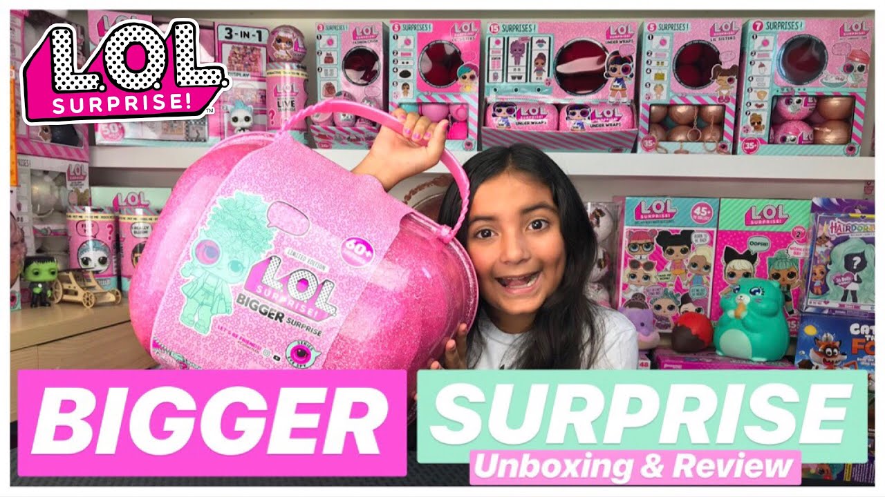 LOL Surprise Bigger Surprise Full Unboxing & Secret Website Found // LOL Surprise Eye Spy Series 4