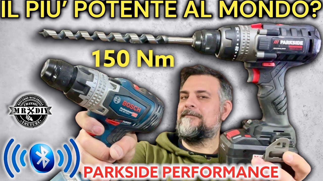 Il trapano per il fai da te, pi&ugrave; potente al mondo 150 Nm Parkside Performance PPBSA 20-Li A1.
