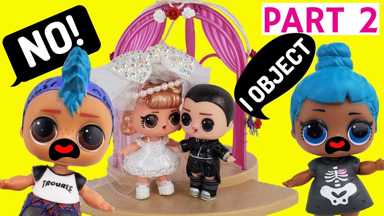 Leather Lace Part 2 LOL Wedding Saga Compilation Dolls Get Married Candy Toy Show