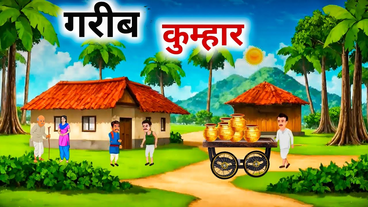 गरीब कुम्हार हिंदी कहानी | Garib Kumhar Hindi Kahani | Hindi Kahaniyan | Kahaniyan Ghar Tak Cartoon