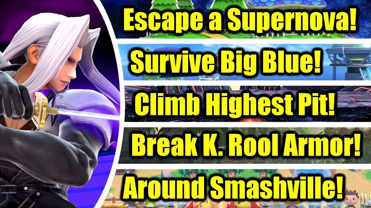 Can Sephiroth Beat These 30 Challenges in Super Smash Bros. Ultimate?