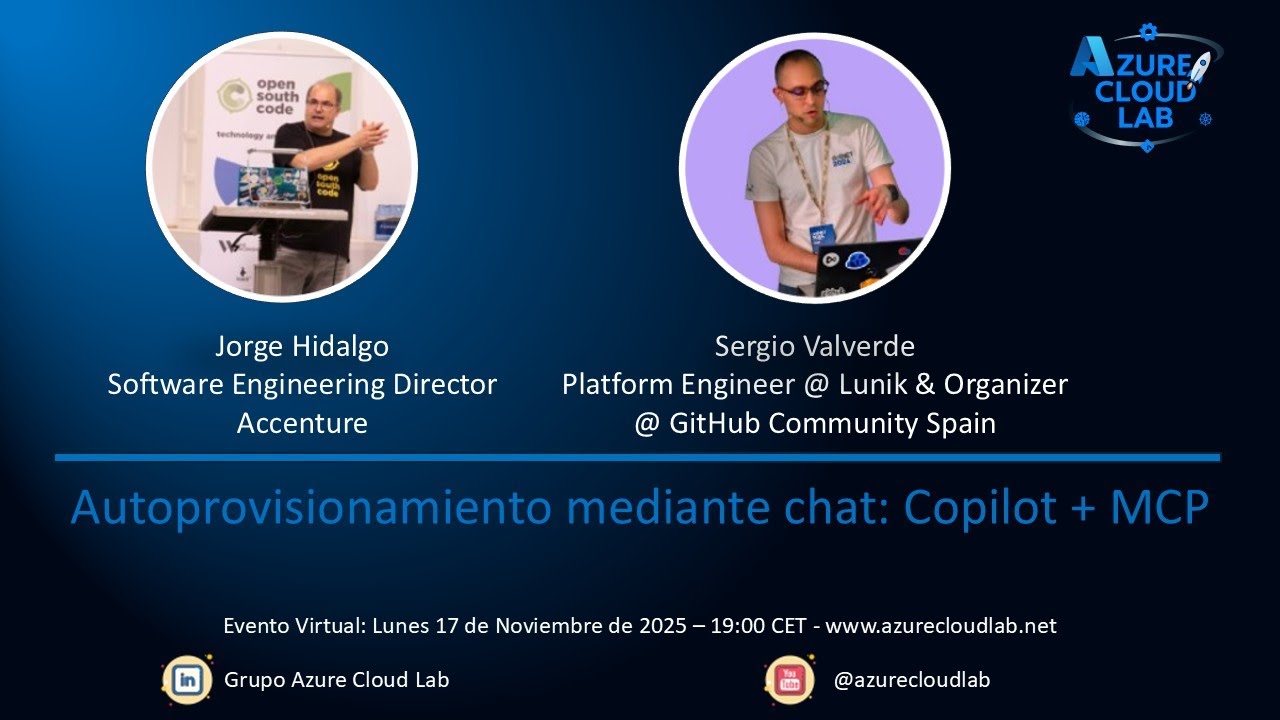 Autoaprovisionamiento mediante chat: Copilot + MCP