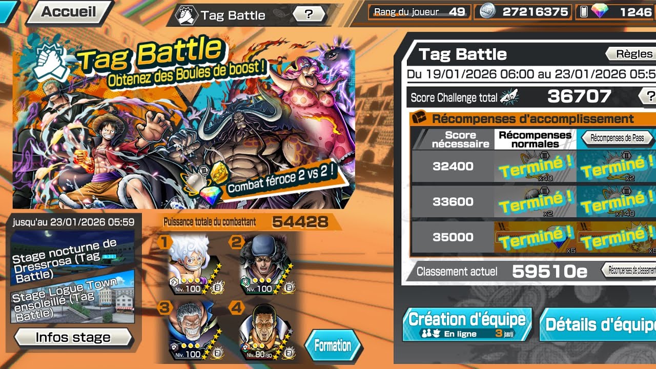 Opbr : tag battle + news