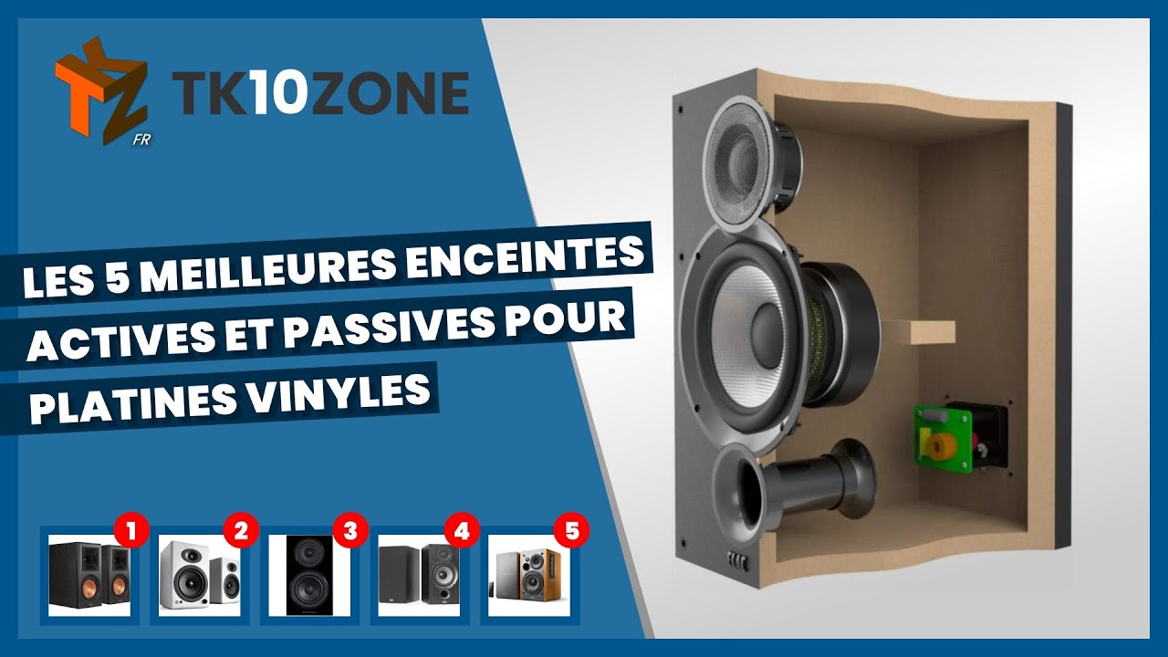 Les 5 meilleures enceintes actives et passives pour platines vinyles