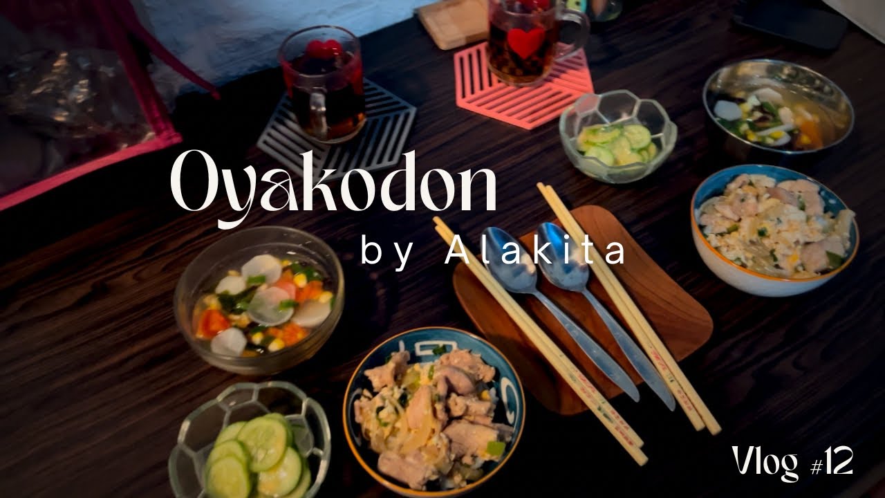 Vlog #12 Masak Oyakodon Buat Makan Siang | Unboxing Pisau Joil & Cast Iron Skitchen #cookingvideo 