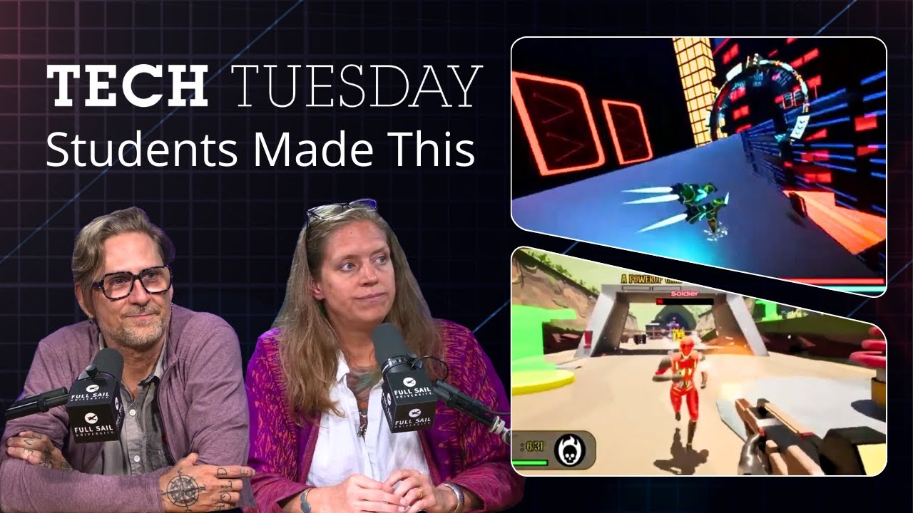 Gaming Student Projects Reviewed by Industry Experts  | Tech Tuesday | Full Sail University