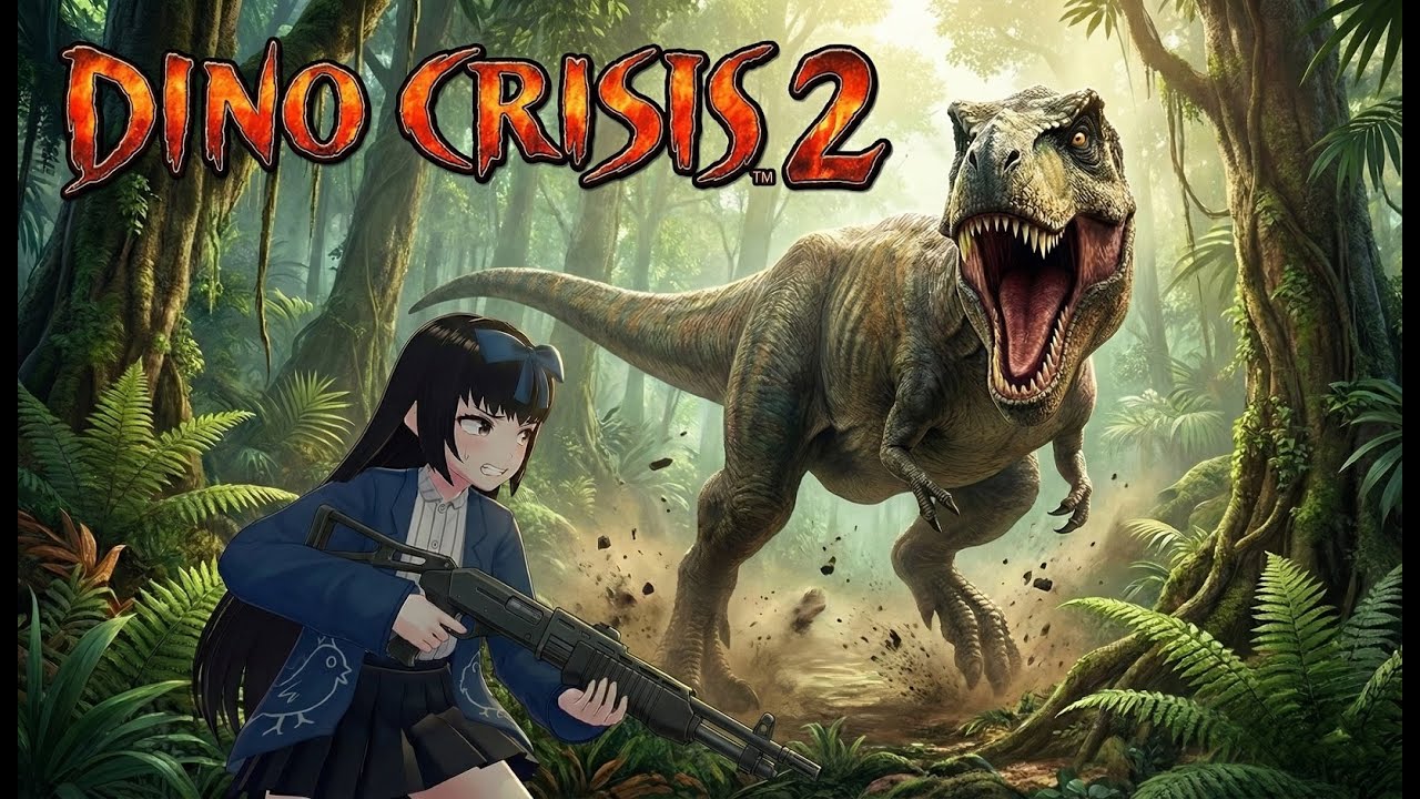 [DUBLADO] Teorias, gameplay, e conspirações com o Sr.Tretudo Rex - Primeira Vez | Dino Crisis 2 PS1