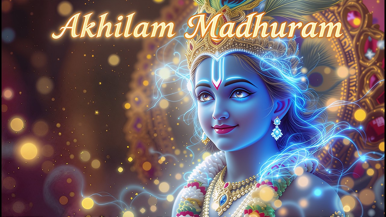Madhurashtakam | Adharam Madhuram | Most Peaceful Krishna Meditation Bhajan