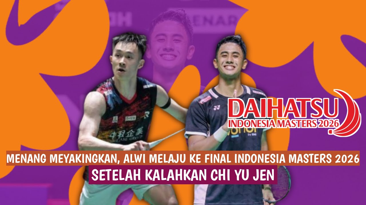🔴LIVE - Alwi Farhan Vs Chi Yu Jen - Indonesia Masters 2026