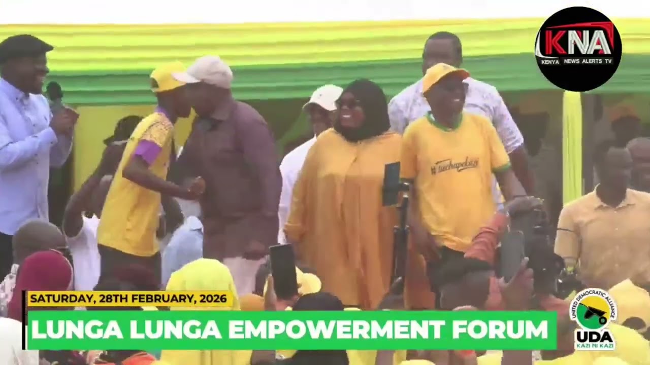 SEE HOW DEPUTY PRESIDENT KINDIKI RECEIVED A WARM WELCOMING IN LUNGALUNGA