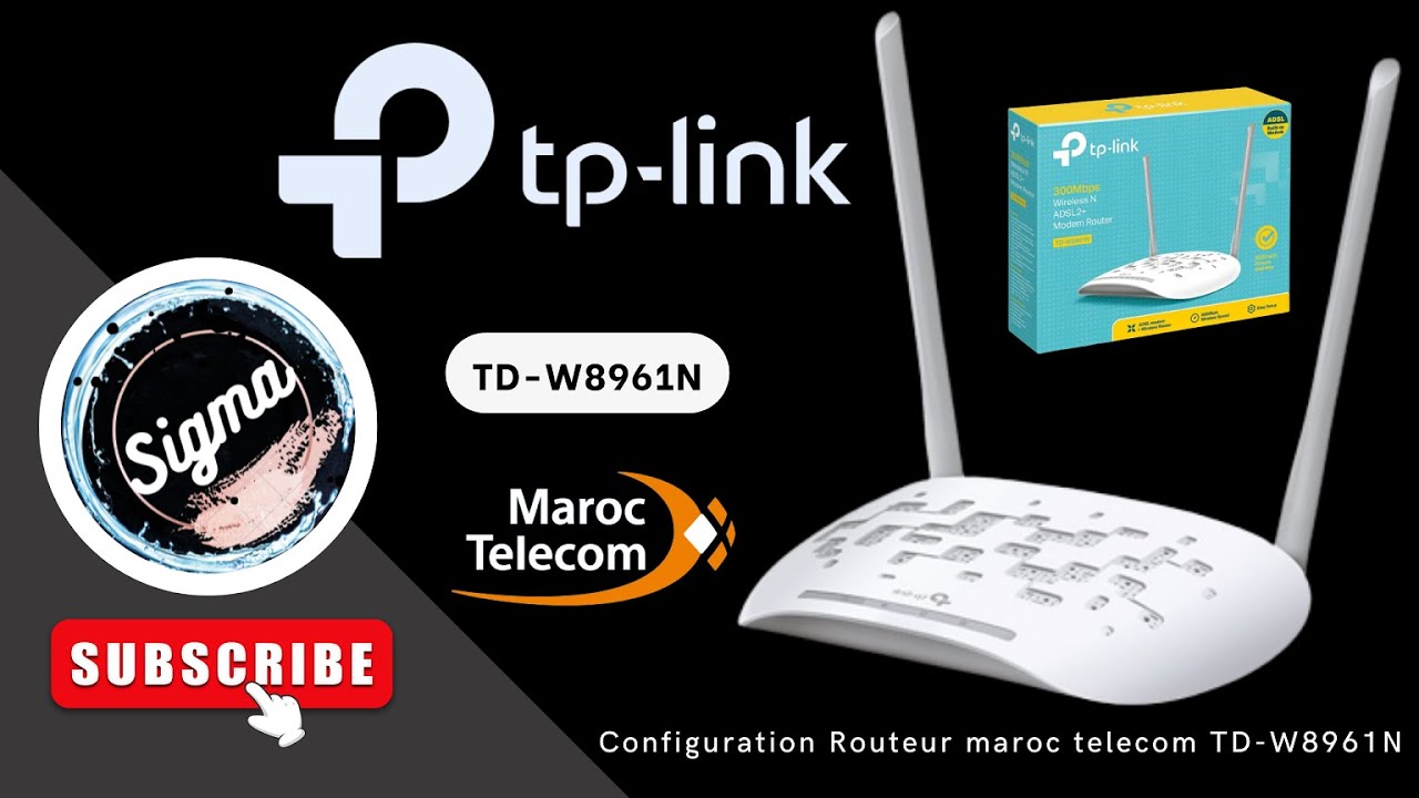 ضبط إعدادات راوتر Configuration Routeur tp-link TD-W8961N