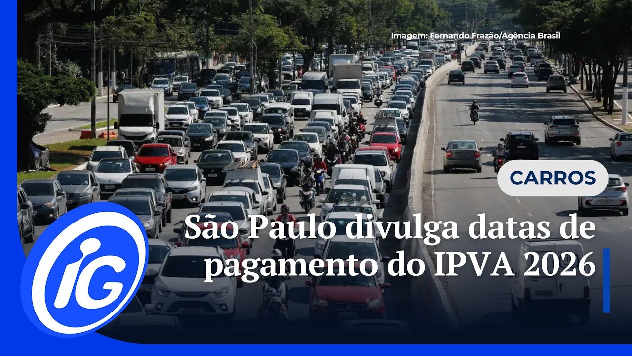 S&atilde;o Paulo divulga datas de pagamento do IPVA 2026; confira