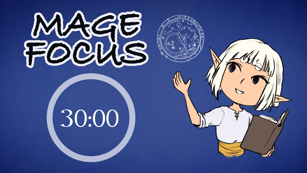 Elf Mage Study Focus | Calm Fantasy Ambience for Productivity & Concentration