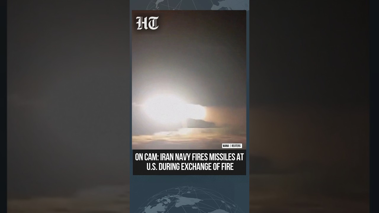 Footage Shows Iranian Navy Firing Missiles During Clash With US | #shorts